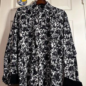 Bertigo 2XL [FREE SHIPPING] LUXURY mens floral dress shirt 100% cotton